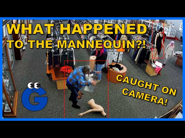 CAUGHT ON CAMERA! What happened to the Mannequin?! Behind the Scenes Running a Thrift Store