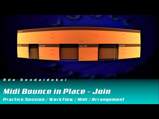 Midi Bounce in Place - Join /  Consolidate | Bitwig