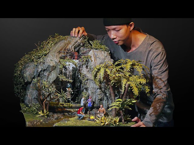 Making Mysterious Spider Cave Diorama