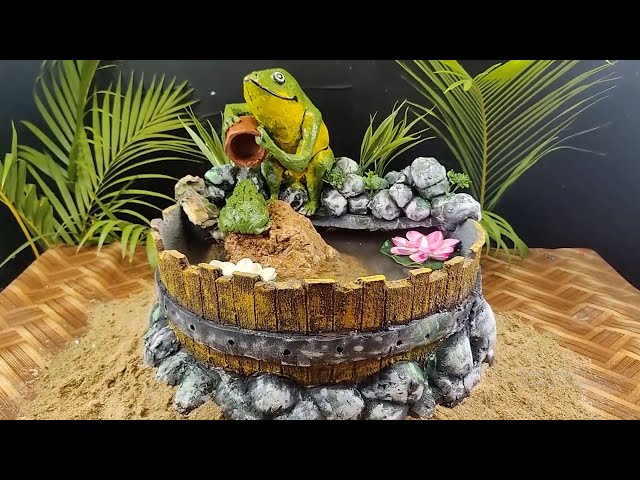 A Nature Inspired Frog Fountain🌿🐸
