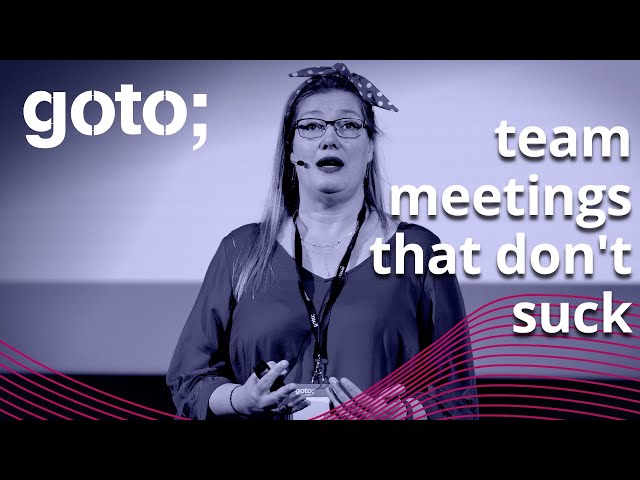 Team Meetings That Don't Suck - Avoid Retrospectives Antipatterns • Aino Vonge Corry • GOTO 2021
