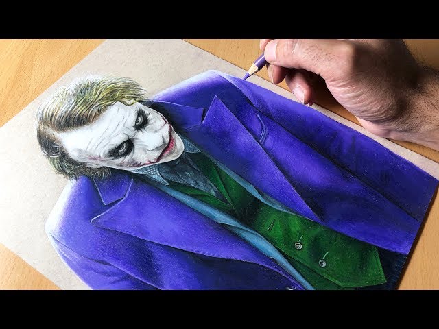 Drawing The Joker - Heath Ledger- DC - Time-lapse | Artology