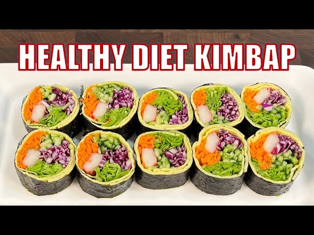 How To Make HEALTHY Diet Kimbap | Keto Gimbap | Low Carb Kimbap