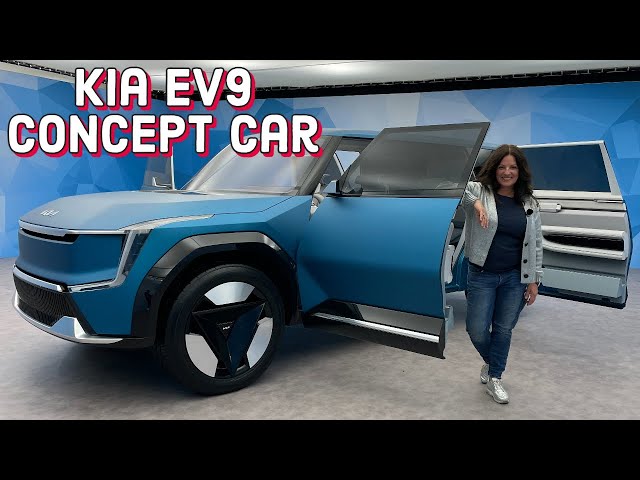 Weltpremiere!  Arnie und das Kia EV9 Concept Car