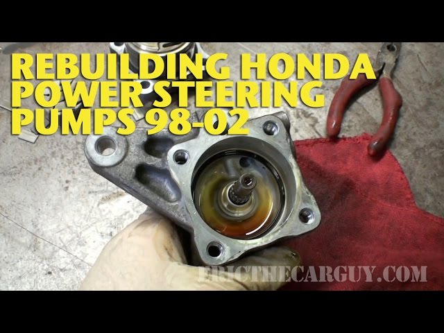 Honda Power Steering Pump Rebuild 98-02 -EricTheCarGuy
