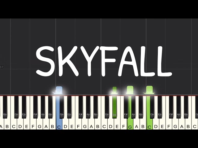Adele - Skyfall Piano Tutorial | Medium