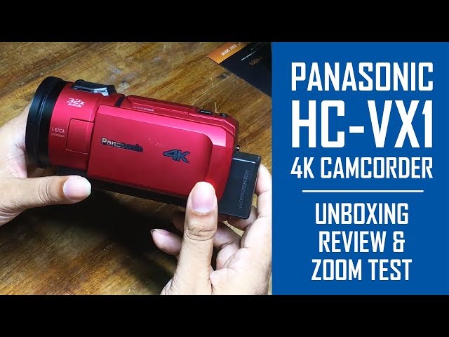 Panasonic HC-VX1 4K Camcorder Unboxing, Review & Zoom Test