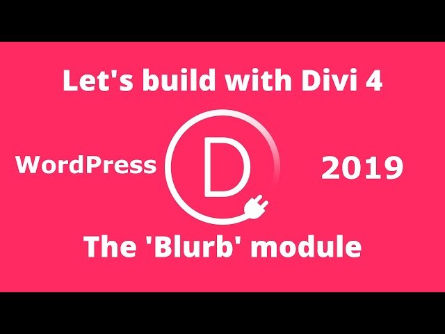 Creating cool Divi 4 blurb modules