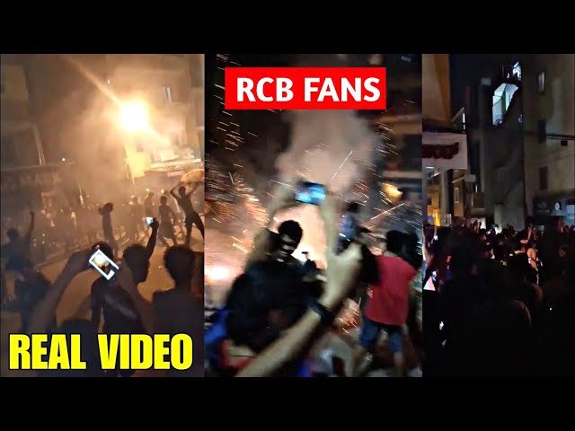 RCB Fans Crazy Celebrations In Bangalore After RCB Qualified For Playoff Beating CSK match 2024