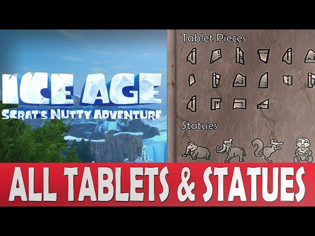 Ice Age Scrat's Nutty Adventure All Tablets & Statues | All Collectibles 80/80 - 20/20