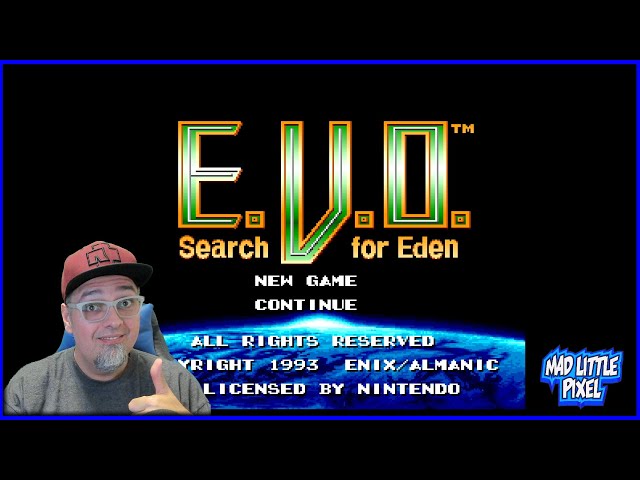 One Of My Favorite Super Nintendo Games! E.V.O. Search for Eden! Madlittlepixel LIVE!