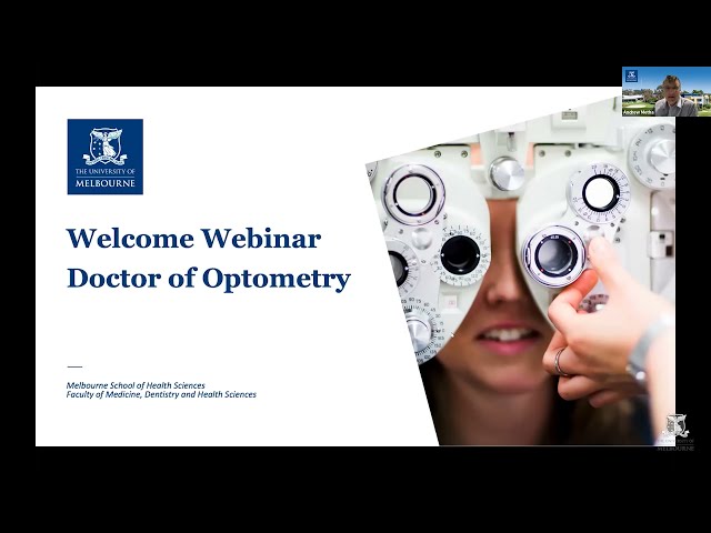 Welcome Webinar: Doctor of Optometry