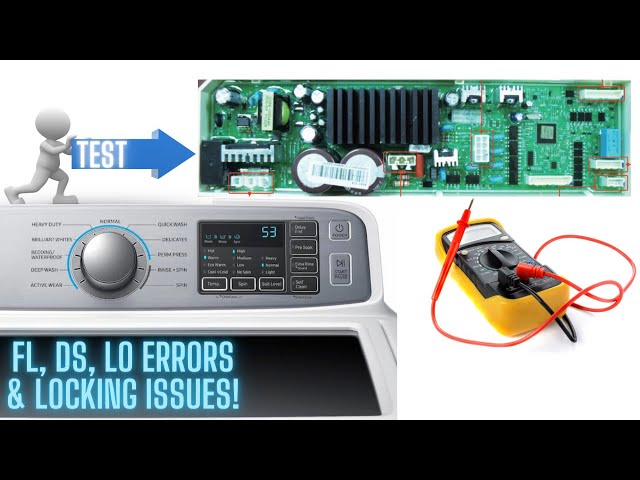Troubleshoot Samsung Washer: Fix FL, DS, LO Errors & Locking Issues!