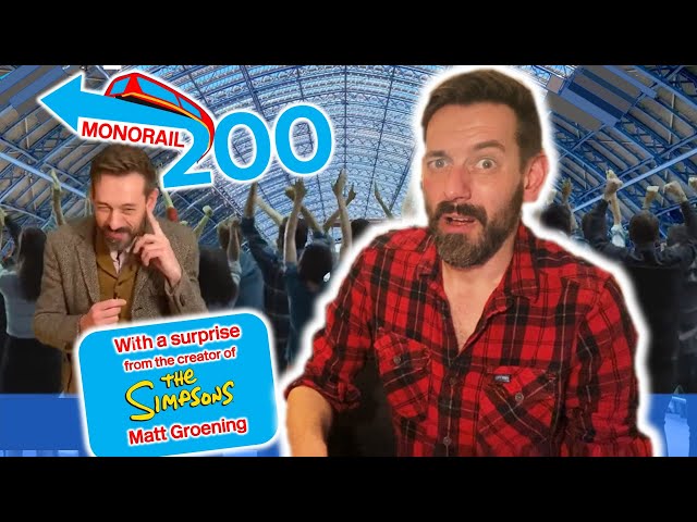 Celebrating MONORAIL's 200th birthday - with The Simpsons and some railway chums