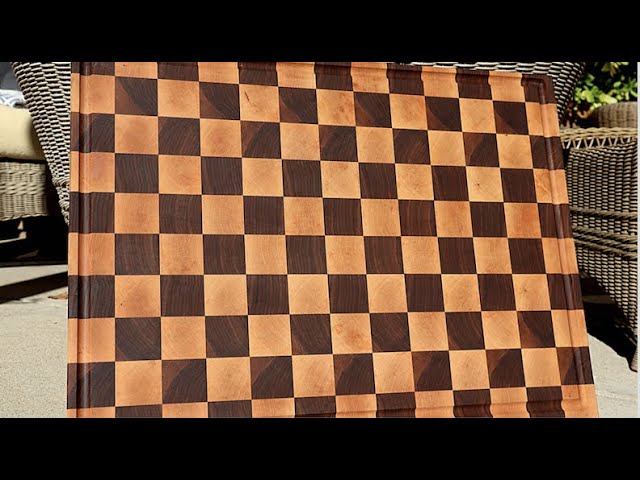 How To Make A Checker Pattern End Grain Cutting Board (Brisket Buster)