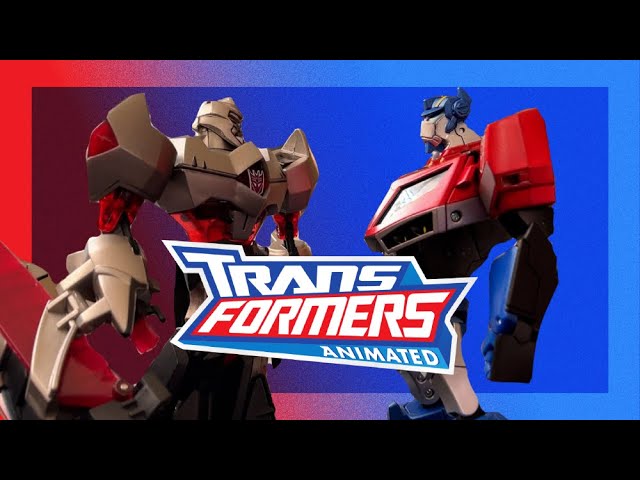 Transformers Animated Takara Tomy Voyager Optimus Prime v Megatron Quickie Review