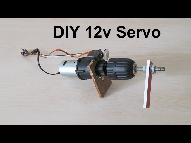 Güçlü Servo Yapımı / 12V / DIY Powerful Servo - Using Drill Motor As Servo