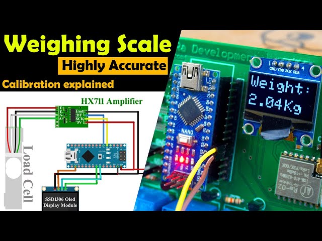 HX711 Load Cell Arduino | HX711 calibration | Weighing Scale | Strain Gauge