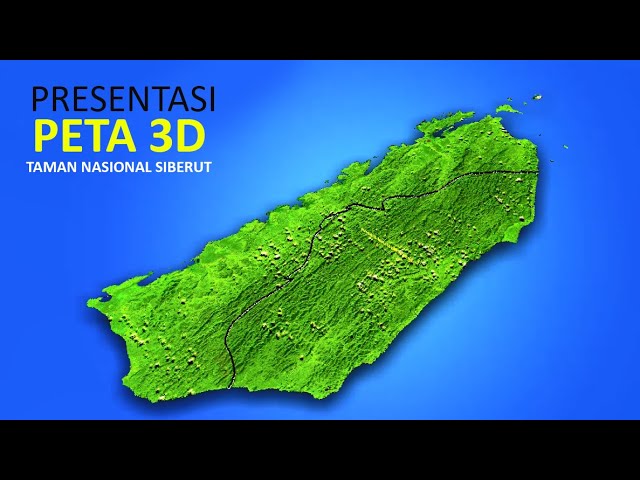 Animated Video of 3D Model Map - Siberut National Park