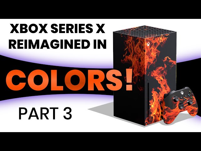 Part 3 - Xbox Series X Reimagined in Different Color Concept Designs (PHOTOSHOPED)