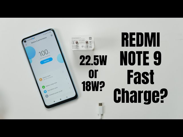 Redmi Note 9 Fast Charging Test - 22.5W or 18W? How much time to charge 5020 mAh?