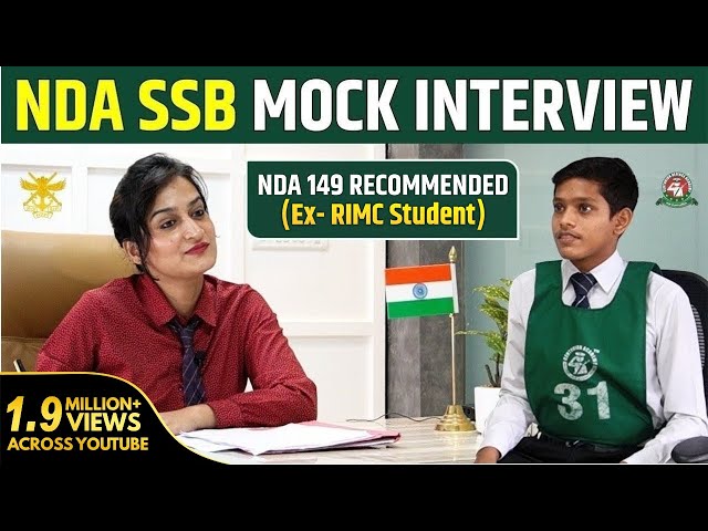 NDA SSB Mock Interview | NDA-1 2021 Exam SSB Interview Preparation | Best SSB Coaching in India
