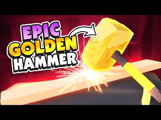 CRAFTING SWORDS WITH THE GOLDEN HAMMER! - Hammer and Anvil VR