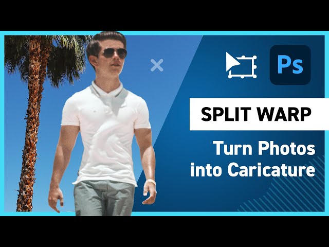 Turning Photos into Caricatures with Photoshop Split Warp