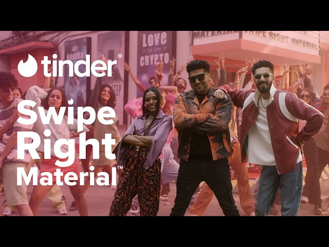 Swipe Right Material Music Video | ft. Guru Randhawa, Anirudh, Dee MC, Kartik Shah | Tinder India