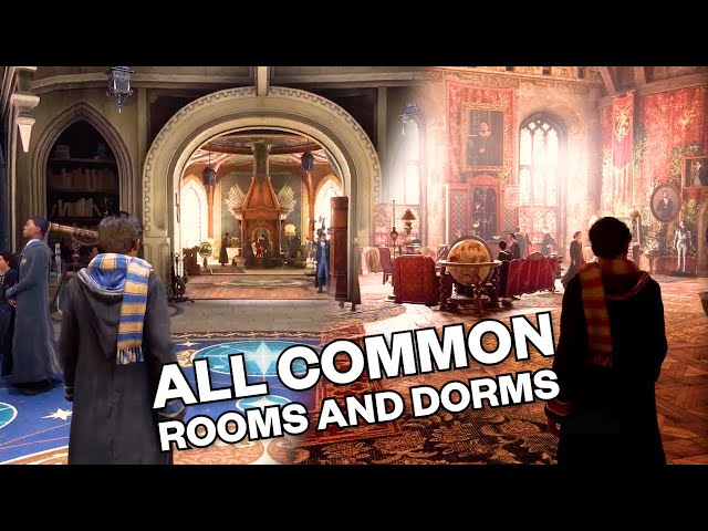 Hogwarts Legacy - All Common Rooms & Dorms
