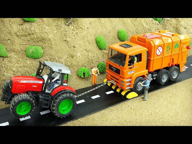 Diy tractor mini Bulldozer to making concrete road | Construction Vehicles, Road Roller #42