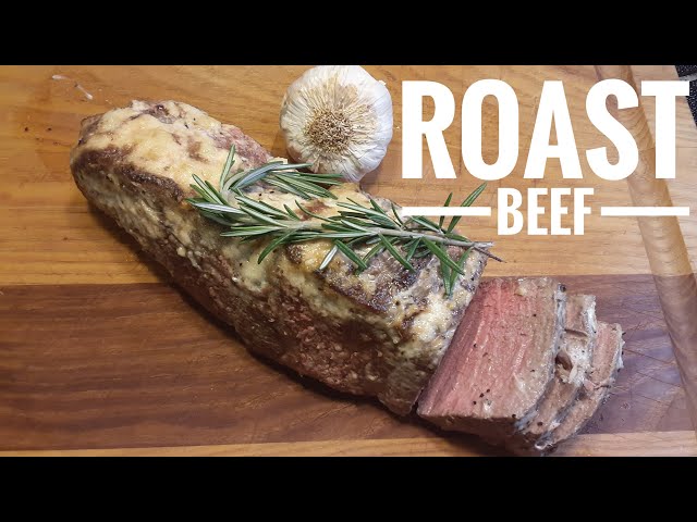 Oven Roast Beef Recipe-With Mayo, Garlic, and Horseradish Crust!  Amazing!!
