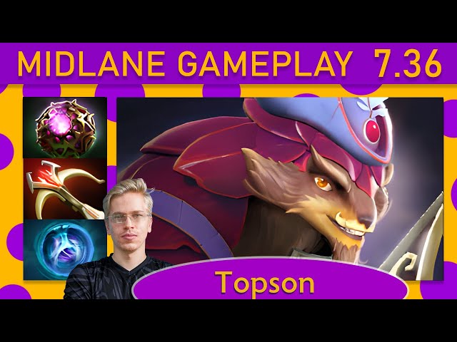 ⭐ New Patch 7.36! Topson Pangolier |16/7/11| Mid Gameplay - Dota 2 Top MMR