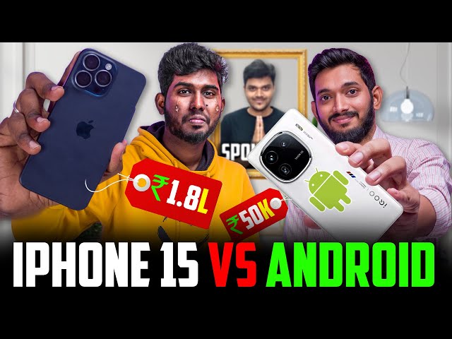 iPhone Vs Android 🥊🔥ft @engineeringfacts  | Apple iPhone 15 Pro Max Vs iQOO 12 | Which is Best?🤔