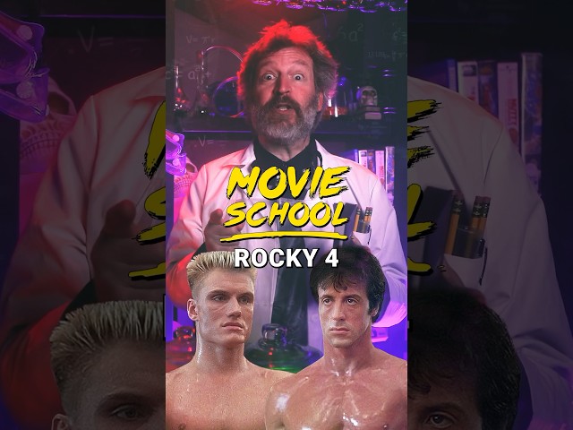 Rocky IV boxing scenes were TOO real. #movieschool #drscreams