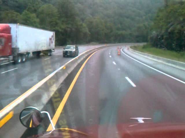 Trucking in North Carolina on I-40 west bound. (the gorge)