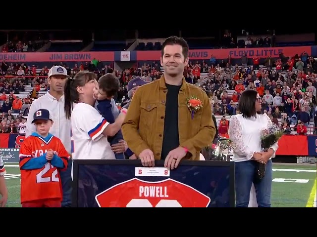 Mike Powell Jersey Retirement Ceremony