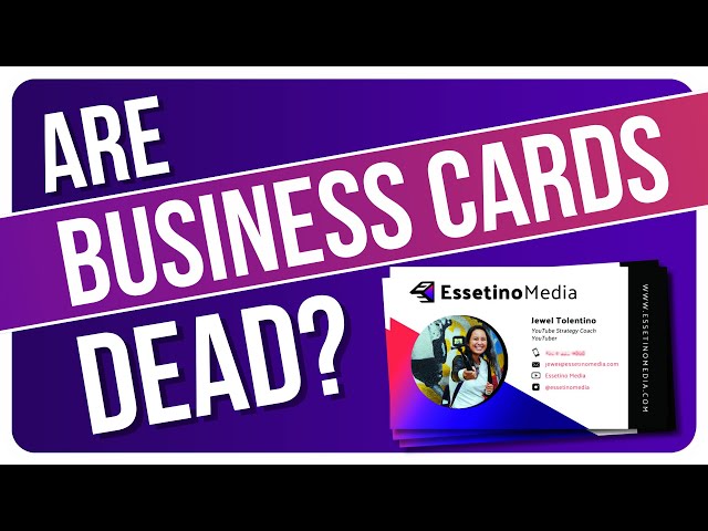 Are Business Cards Dead?! 🤔