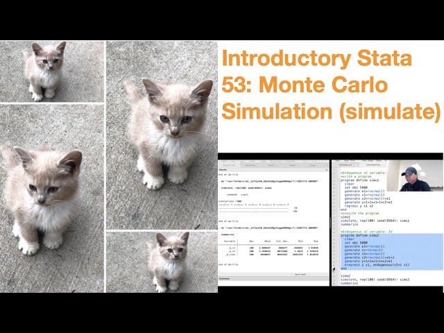 Introductory Stata 53: Monte Carlo Simulation (simulate)