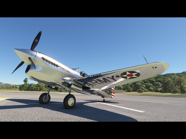 First look (for me) at the Inibuilds Curtis P40 Warhawk in Microsoft Flight Simulator