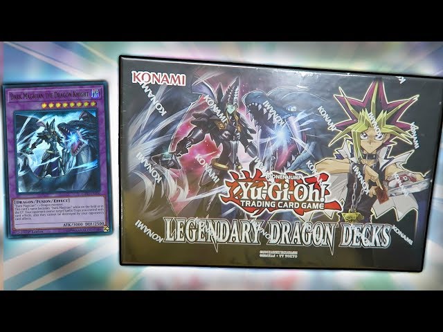 Best YuGiOh LEGENDARY DRAGON DECKS OPENING! New Dark Magician & Cyber Dragon Cards!