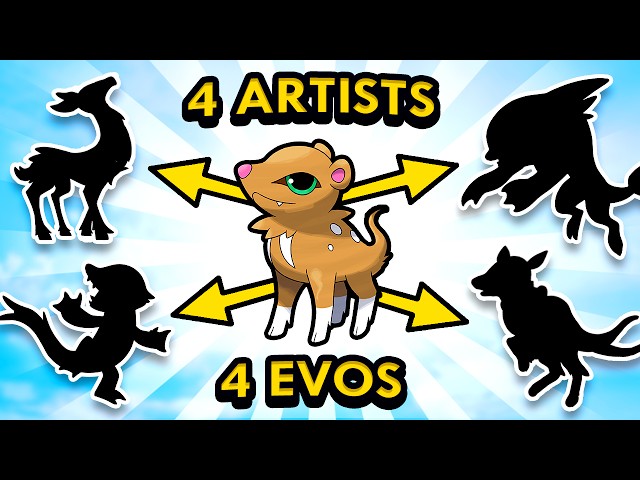 4 Artists Design Evolved Forms for my Pokemon