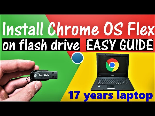 How to Download and Install Chrome OS Flex on USB Flash Drive - Old Laptop