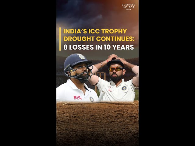 India’S ICC Trophy Drought Continues: 8 Losses In 10 Years