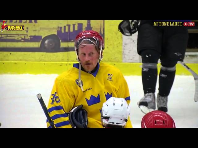 Peter Forsberg gets in disguise and fools Swedish veteran mens team