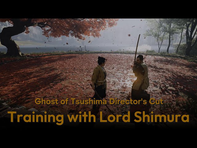 Training with Lord Shimura Flashback Ghost of Tsushima Director's Cut PC 4k 60fps Max Graphics
