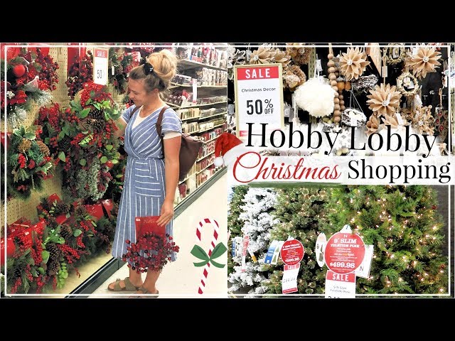 SHOP WITH ME HOBBY LOBBY CHRISTMAS 2018 | CHRISTMAS DECOR HOME DECORATIONS SHOPPING