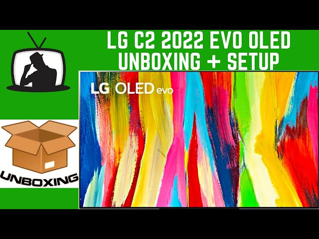 LG C2 EVO OLED 2022 Unboxing | New Stand | Initial Setup