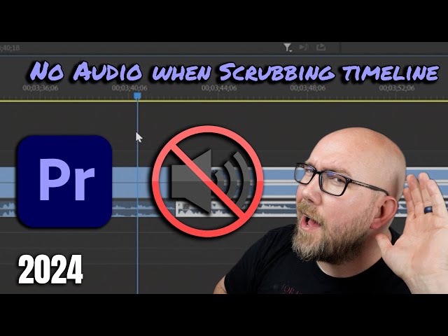 Fix No Audio while Manually Scrubbing Timeline Tutorial Adobe Premiere Pro