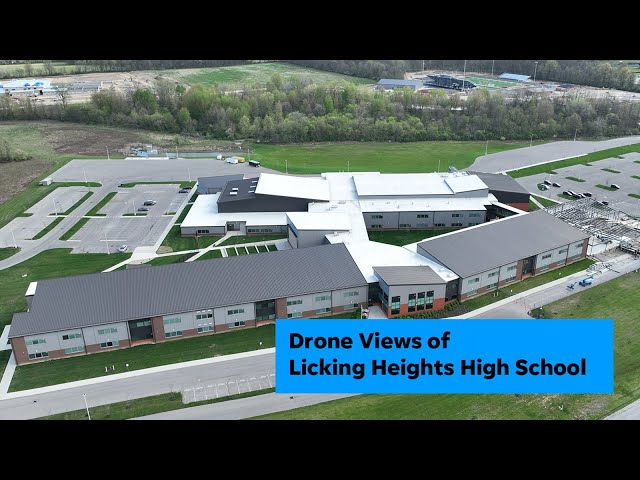 Drone view of LIcking Height High School